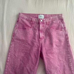 Pink Urban Outfitters cowboy style jeans